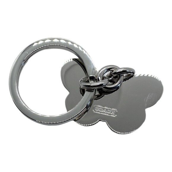 COACH Pink Butterfly Keychain with Silver Hardware NWOT - Picture 2 of 2